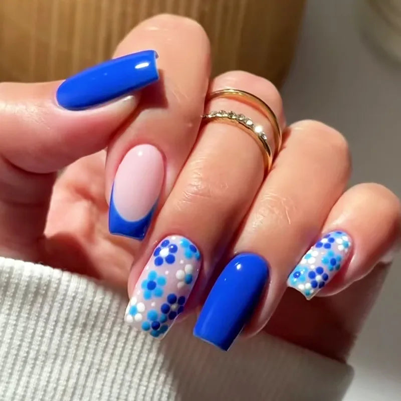 blue nails