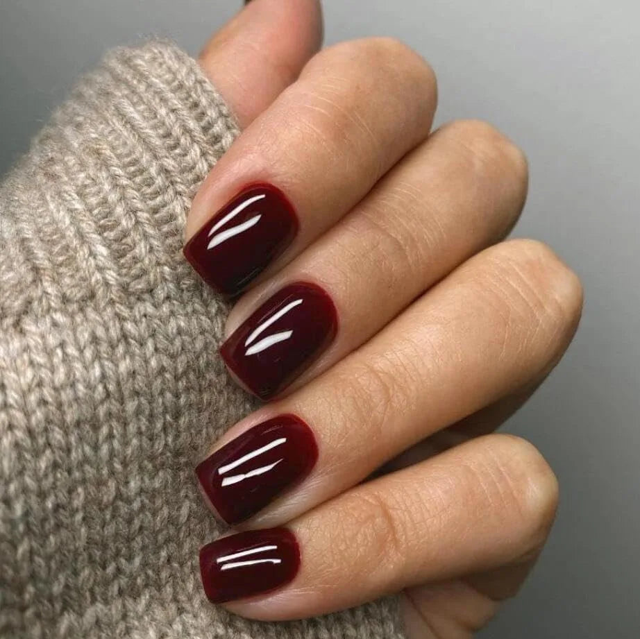 Wine Design Fake Nail